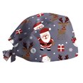 thumbnail image 3 of Multicolor Adjustable Scrub Cap with Button Polyester Satin-Lined Cotton Scrub Hat Sweatband, Elastic Working Hat Unisex One Size, 3 of 3
