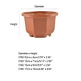 thumbnail image 2 of Hariumiu Garden Octagonal Plastic Flower Pot with Drainage Hole, Wear-Resistant Succulent Plant Flower Pot for Garden Balcony, 2 of 10