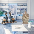 thumbnail image 2 of 3 Pieces Elephant Statues Holy Family Figurine Animal Ornament Durable Resin for Home Office Desktop Shelf Decoration, 2 of 8