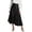 A-Black172, variant on XIAOCHA Women's High Waisted Button-Front Asymmetrical Skirt Wrap-Front Flowy Elegant Office Work Midi Skirt