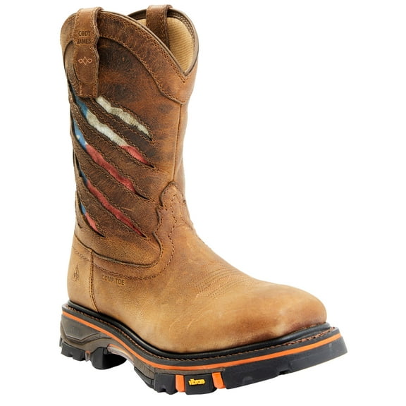 Cody James Men's 11" Decimator Western Work Boot Nano Composite Toe - BCJC0SPW151 10 EE US