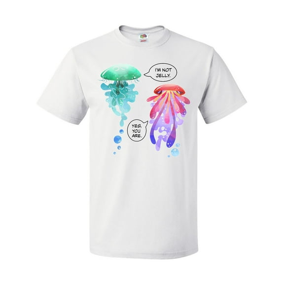 Inktastic Funny I'm Not Jelly Jellyfish in Blue and Pink T-Shirt