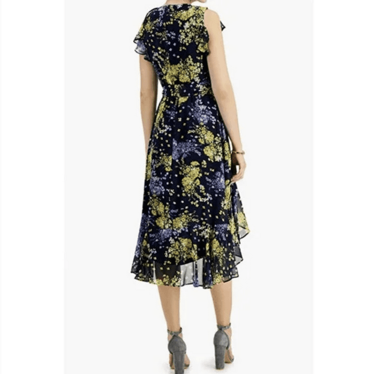 taylor petite midi dress Ann Taylor Women's Petite 0 Sheath Floral Midi Dress