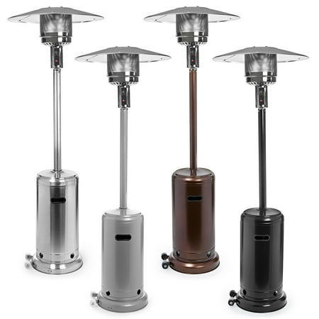 Covered Patios And Decks Thermo Tiki Outdoor Propane Patio Heater with Cover - Commercial LP Gas Porch & Deck Heater ()