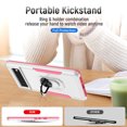 thumbnail image 3 of Designed for Google Pixel 6 Case, Military-Grade Drop Protection, Shockproof Phone Case Cover, Magnetic Car Mount Ring Kickstand Bumper Hard Case for Google Pixel 6,White + Pink, 3 of 8