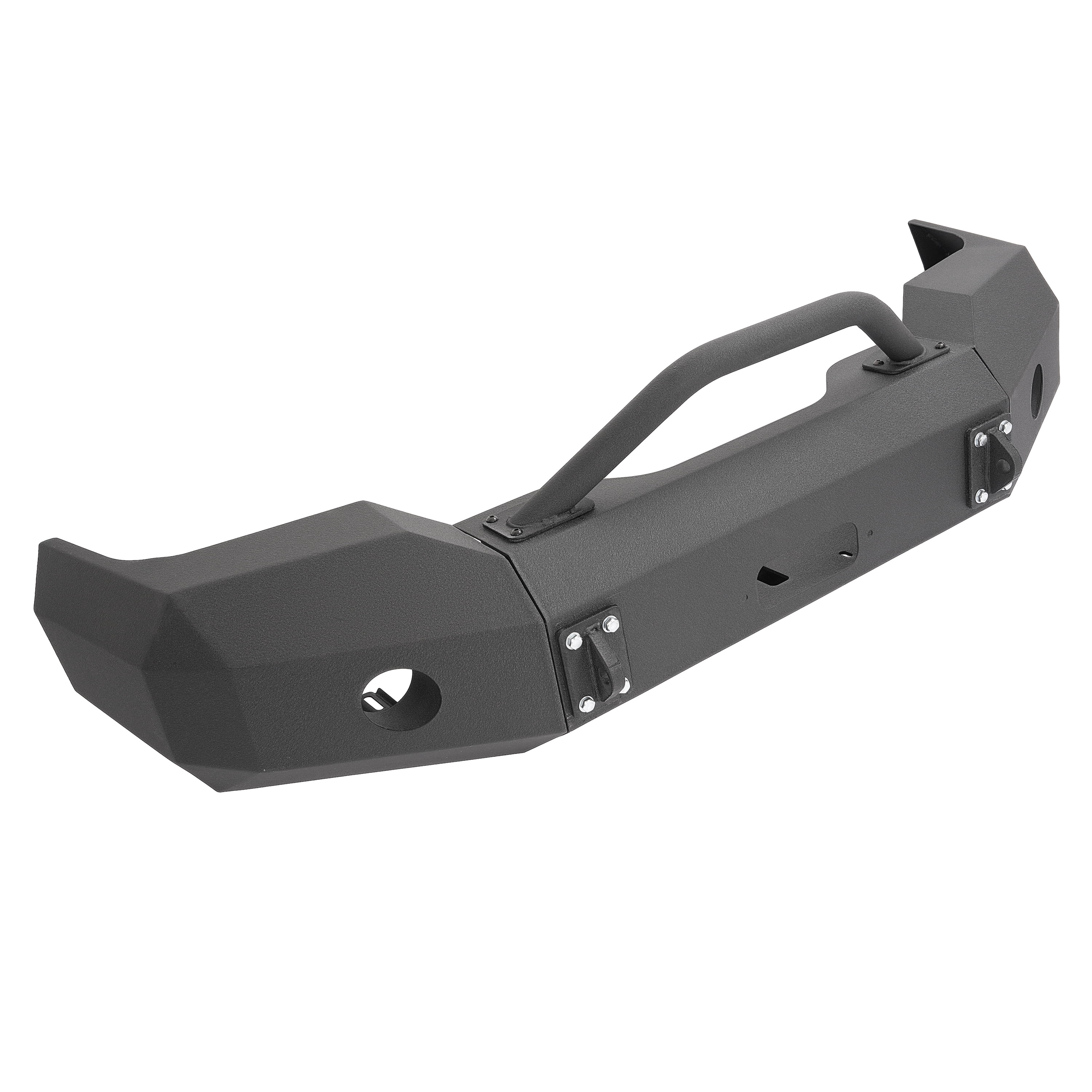 Kojem Front Bumper Assembly for 2003-2006 GMC Sierra 1500 Powder Coated Black Steel
