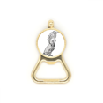 thumbnail image 1 of Cute Parrot Bird Animal Portrait Sketch Beer Bottle Cap Opener Stainless Steel Key Chain, 1 of 3