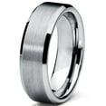 thumbnail image 2 of Metal Masters Mens 6mm High-Polish Matte Finish Tungsten Ring Bands, 2 of 7