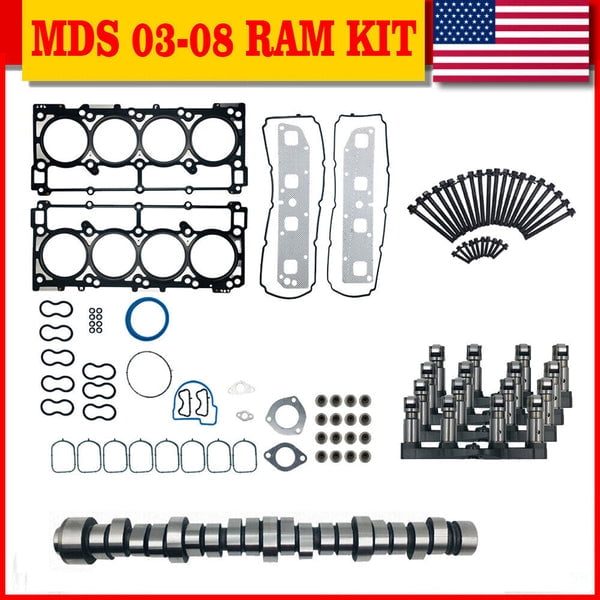 SUSUCAR Camshaft Head Gasket Lifters bolts For 0308 Dodge Ram 2500