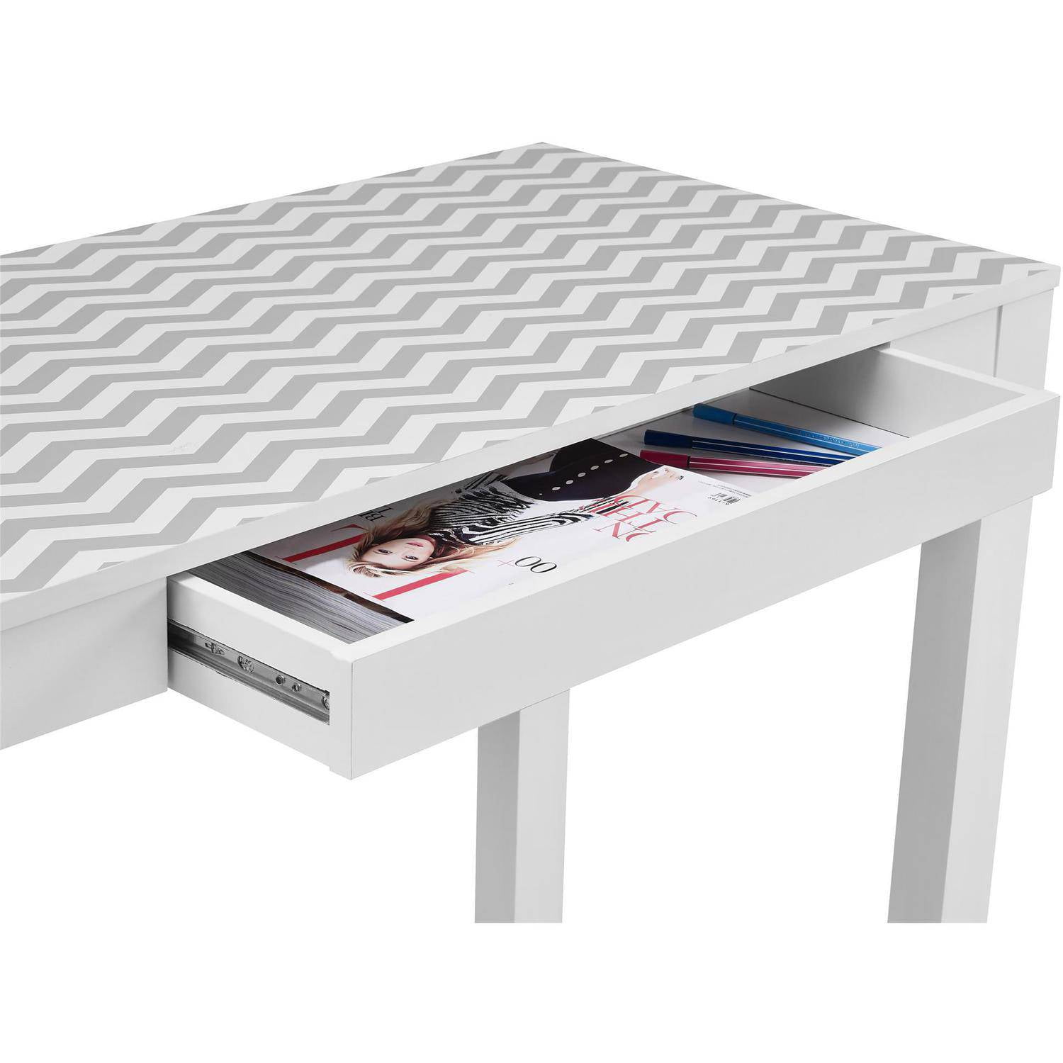 Parsons Desk With Colored Drawer Multiple Colors Com