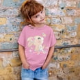thumbnail image 3 of Tiijoy Little Girls Cartoon Bunny Graphic Tee Short Sleeve Crew Neck Cute T-Shirt for Kids, 3 of 3