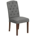 thumbnail image 2 of Flash Furniture HERCULES Grove Park Series Gray Fabric Tufted Parsons Chair, 2 of 11