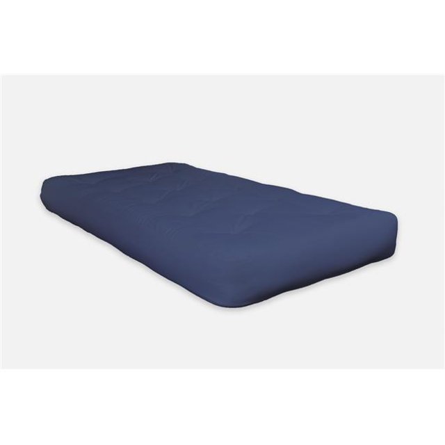 HomeRoots 415627 Matelas Futon Simple en Mousse Bleu Marine de 6 Pieds