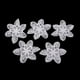 thumbnail image 1 of 2x5 uds. Parches de flores bordados blancos, apliques DIY, ropa, vestido, bolsa, decoración 2 piezas, 1 of 7