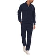 thumbnail image 5 of Miqool Mens 2 Piece Corduroy Outfits Lapel Button Up Shirt Elastic Waist Long Pants Matching Set Casual Shirt and Pants Set S‑3XL, 5 of 6
