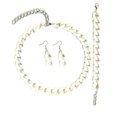 thumbnail image 2 of SmartBy 3Pcs/set Fashion Jewelry Set Women Resin Thick Twist Chain Necklace Bracelet Hook Earrings Set Punk Jewelry Accessories, 2 of 7