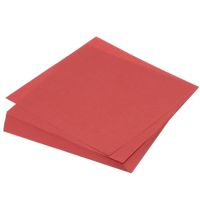 Unique Bargains 75 Sheets Origami Paper Double Sided 6x6 Inch(15x15cm) Square Sheet for Art Craft Project, Bright Red