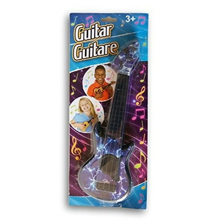 Miniature Electric Guitar Childrens Toy Doll Accessory - Blue - 11 Inches