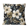 thumbnail image 2 of Designart "Timeless White and Green Floral Joy" Floral Printed Throw Pillow, 2 of 5