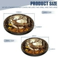 thumbnail image 2 of Electric Stove Burner Covers,4 Pcs Round Gas Burner Cover,8 and 10 Inch,Stained glass deer in forest, 2 of 7