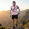 thumbnail image 6 of GrmtClth Men's Fishing Shirts 2026 Independence Day American Flag Pattern Workout Long Sleeve Trendy Hoodie with Face Mask Upf 50+ Sun Protection Top Blue M, 6 of 9