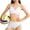 White A2, variant on Girls Swimsuit 3 Piece Bikini Sets Adjustable Straps Swimwear with Cover Up Skirt Bathing Suit Size 13-17