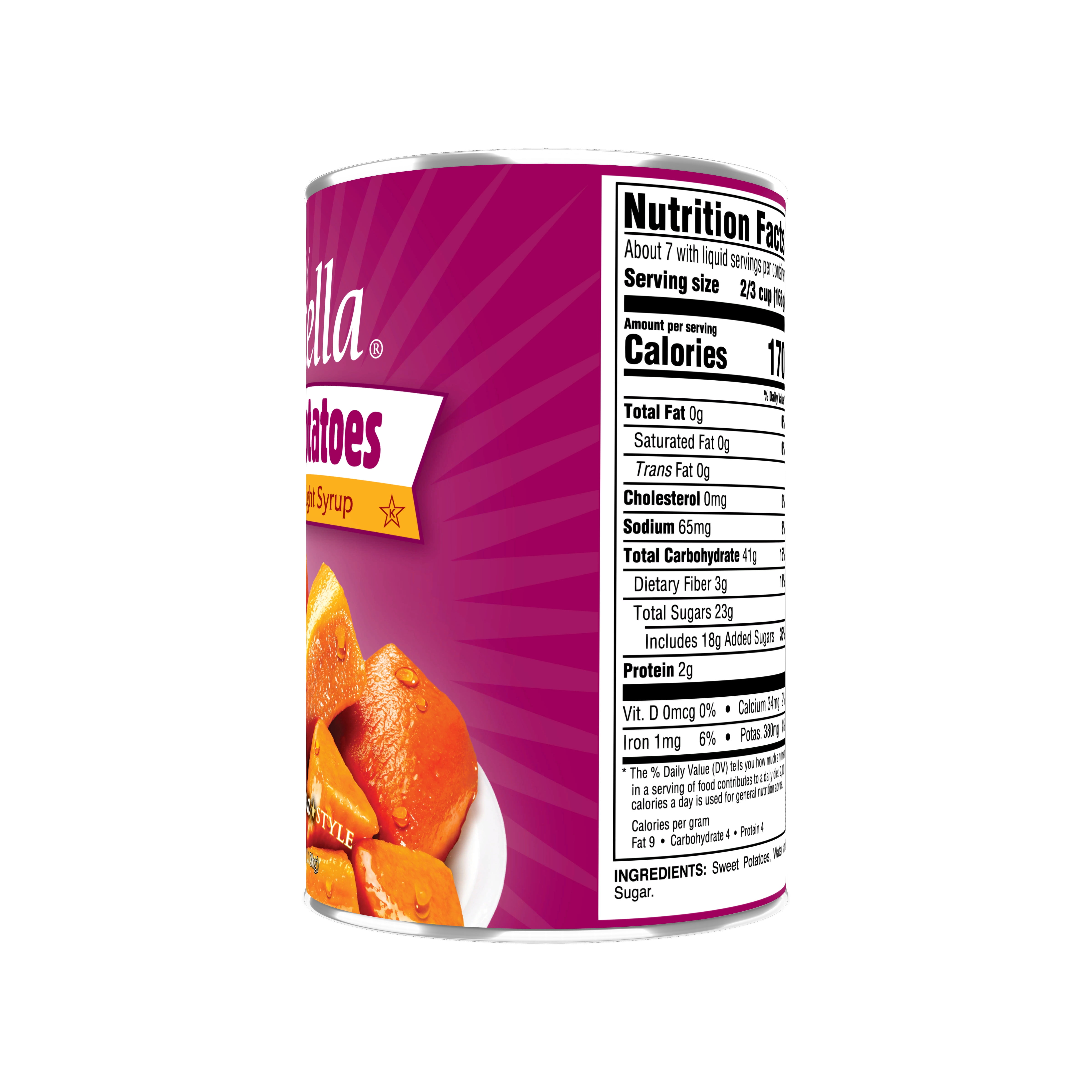 Princella Sweet Potatoes Cut Yams In Syrup Canned Vegetables 40 Oz Walmart Com Walmart Com