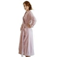 thumbnail image 5 of Large/x-Large Gray Women's 100% Turkish Cotton Terry Cloth Pleated Bathrobe by Pure Fiber, 5 of 10