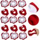 thumbnail image 4 of 20pcs Navidad Hair Scrunchies Cuerdas de pelo elásticas Soportes de cola de caballo de franela, 4 of 5