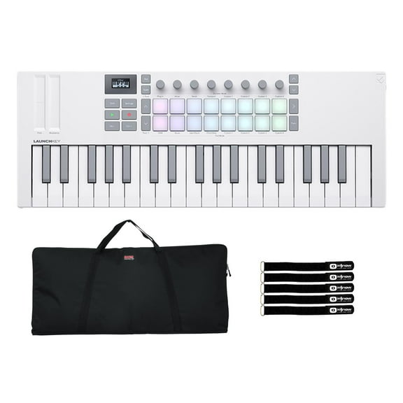Novation Launchkey 49 MK4 White 49-Note Controller Keyboard with Bag Package