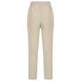 thumbnail image 4 of ABATAB Womens Casual Pants Cotton Linen Loose Fit Pants Drawstring Beach Vacation Lounge Trousers with Pockets, 4 of 7