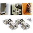 thumbnail image 4 of 4 Pcs Cold-Rolled Steel Concealed Cabinet 90 Degree Door Hinge, Cabinet Hinges, Mechanism Hinges, 90°Full Overlay Hinges, with Screws, for Inset Kitchen Cabinet Cupboard Wardrobe Doors, 4 of 4