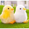 thumbnail image 1 of Peluches de pollito amarillo pequeño de 6 pulgadas, juguetes de peluche de pollo (amarillo blanco), 1 of 1