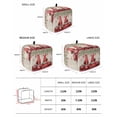 thumbnail image 2 of Red Gnomes Small Toaster Cover 2 Slice, Kitchen Appliance Covers, Valentine Roses Leaves Love Beige Rustic Toaster Oven Cover with Loop, Bread Machine Cover Polyester Dust Cover Protection, 2 of 4