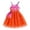 1202Orange2452, variant on Rggeeun Girls Dresses Casual Summer Dresses Toddler Kids Fashion Sleeveless Dress With Mesh Skirt Star Moon Design Daily 3 9 Stylish O-Neck Sundress