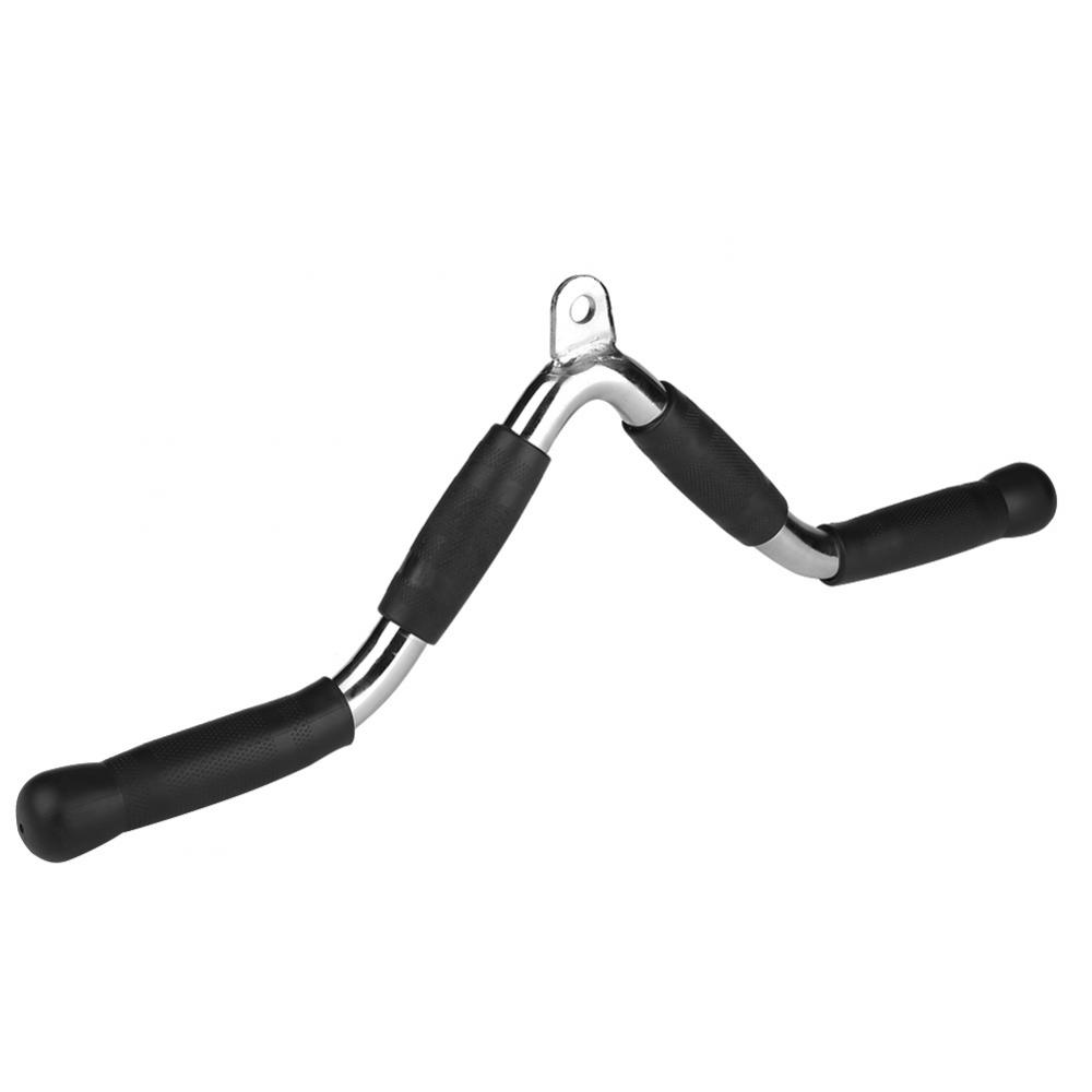 WALFRONT Cable Equipment Handle, Cable Equipment Bar, Fitness Exercise Pull Rod, Multipurpose V