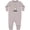 AC-Heather Grey, variant on Inktastic Curious Greyhound Baby Fleece Romper