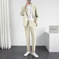 thumbnail image 4 of Trajes y chaquetas para hombre, conjunto de 2 piezas, ropa de negocios coreana, tendencias de ceremonia, disfraces, caballero elegante, 4 of 4