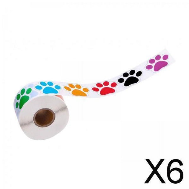 5x500 uds/rollo de papel pegatinas calcomanías decoraciones de álbum de recortes 6 piezas