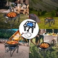 thumbnail image 4 of Vivicreate 185000 BTU camping outdoor cast iron party camp garden stove grill propane gas burner include CSA listed regulator and gas pipe, 4 of 7