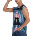 thumbnail image 3 of Goofa Dog in Hairdresser Printed Men's Sleeveless T-Shirt - Athletic Gym Workout Tank Top for Men - Moisture-Wicking, UPF 30+ Quick-Dry Muscle Tee-Medium, 3 of 8