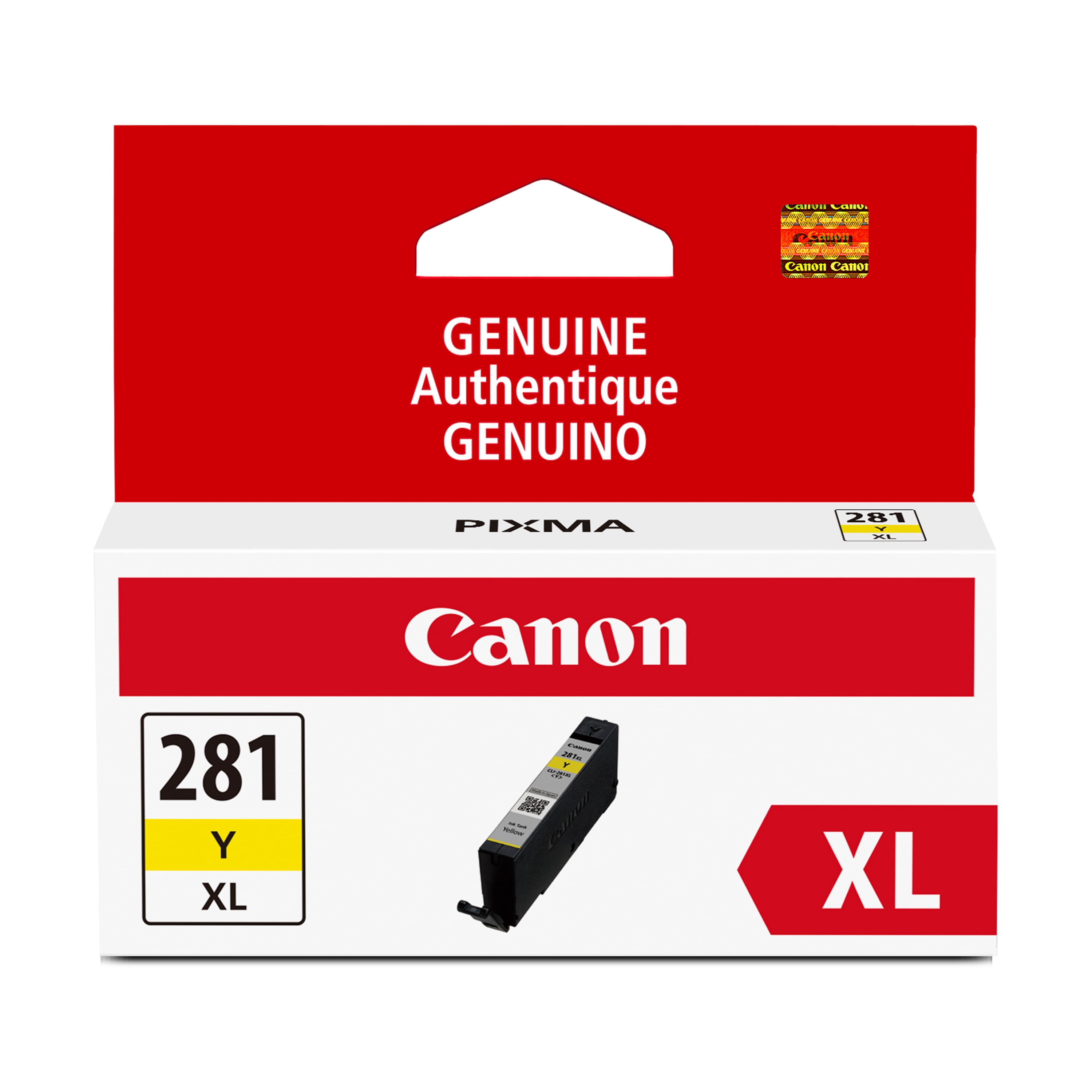 Canon CLI-281 Y Color Printer Cartridge with Canon CLI-281 Yellow