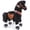 Black, variant on PonyCycle Ride on Unicorn Horse Toy Mechanical Plush Rocking Walking Animal Ride on Horse Riding Horse Toys with Wheels for Kids Age 4-7 Years U402