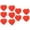 Red, variant on BIMZUC 10 Pack Heart Shape Silicone Tennis Racket Vibration Dampeners Shock Absorber String Accessories Pink For Rackets Protection And Improved Feel On The Court