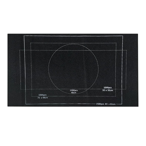 Alfombrilla enrollable de rompecabezas Sunnimix, organizador de juguetes, 1500 piezas, negro