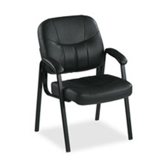 Guest Chair- 26in.x28in.x35in.- Black Leather