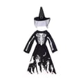 thumbnail image 1 of BELOVING Robe de Costume de Squelette d'Halloween Décor pour Performances sur Scène Carnaval Fête L, 1 of 10