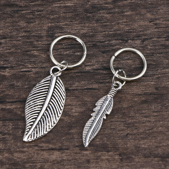 WHAMVOX Silver Hair Jewelry Rings Cuffs for Braiding and Fastening Hair Accessories Set of 35 Pieces