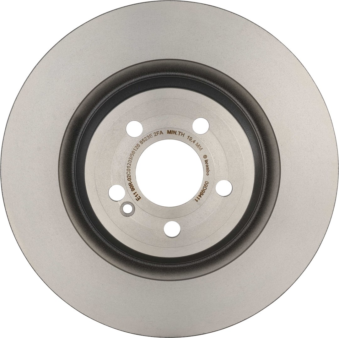 Brembo 09D98411C02; Brake Rotor; Vented; One Piece Design; Wheel Bolt Pattern 5 x 112 Millimeter; High Carbon Cast Iron; Single