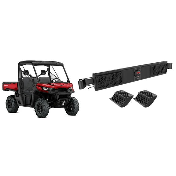 Can-Am Defender Four-Speaker Marine Soundbar System w/Bluetooth For ProfileCages